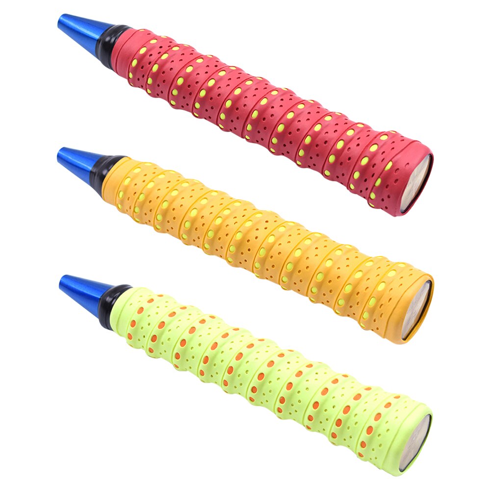 Badminton Squash Bal Racket Handvat Cover Strip Dubbele Kleur Badminton Overgrips Zweetband Tennis Tape Hand Grip Band