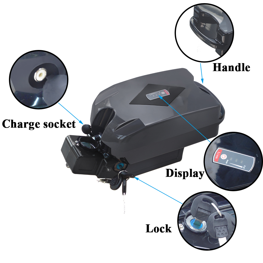 Frog ebike battery pack case 24v 36v 48v 52v empty battery box