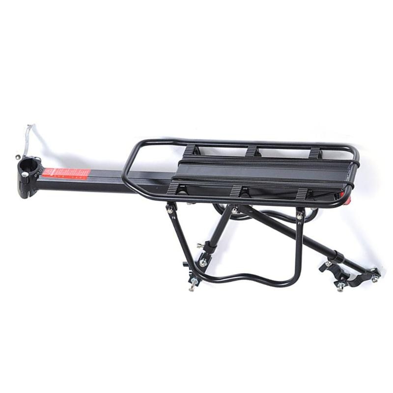 Mtb Bike Achter Plank Fiets Achterbank Bagagedrager Fietsen Back Rack Aluminiumlegering Bagage Bagagedrager Kofferbak Fiets Rack: with light