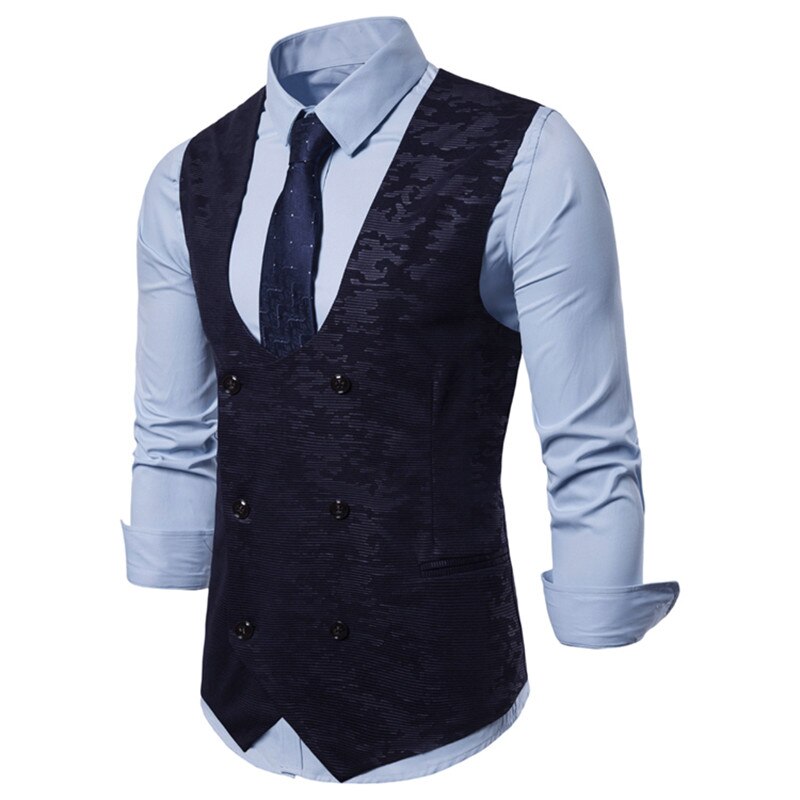 Liivi miesten slim fit liivit ja liivit rento kaksirivinen liivi miesten liivi miesten slim fit miesten puku liivi mies