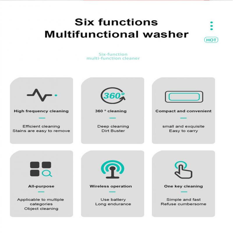 Multifunctionele Ultrasone Cleaner Ultrasone Bad Sieraden Glazen Sieraden Reinigingsmachine Ultrasound Sieraden Schoner Huis