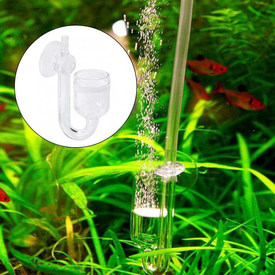 Aquarium Co2 Diffuser U-vorm Buis CO2 Verstuiver Diffuser Apparatuur-Buizen Sukkels CO2 Verspreidt Terugslagklep