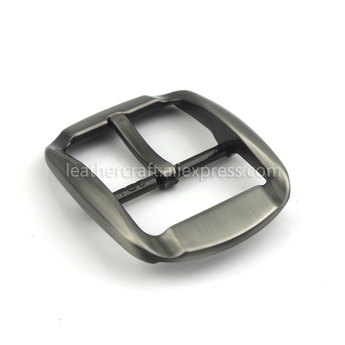 Boucle de ceinture en métal 1x40mm, tige centrale, à la , pour hommes, accessoires d'artisanat en cuir, de 37 à 39mm
