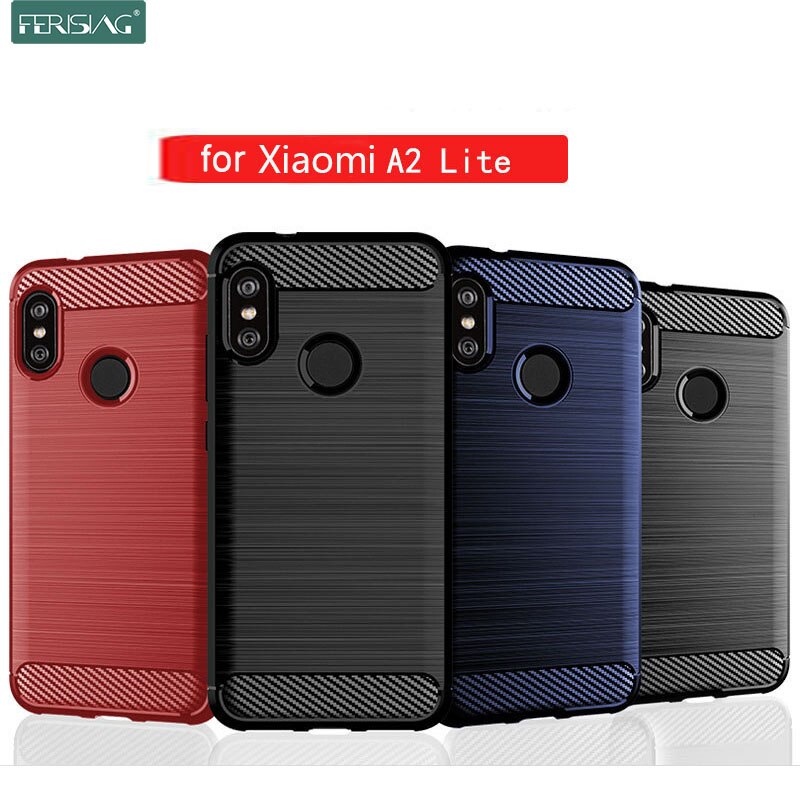 Etui til xiaomi mi  a2 lite etui xiaomi mia 1 mia 2 lite etui silikon tpu støtsikkert karbondeksel for xiaomi mi  a1 a2 lite