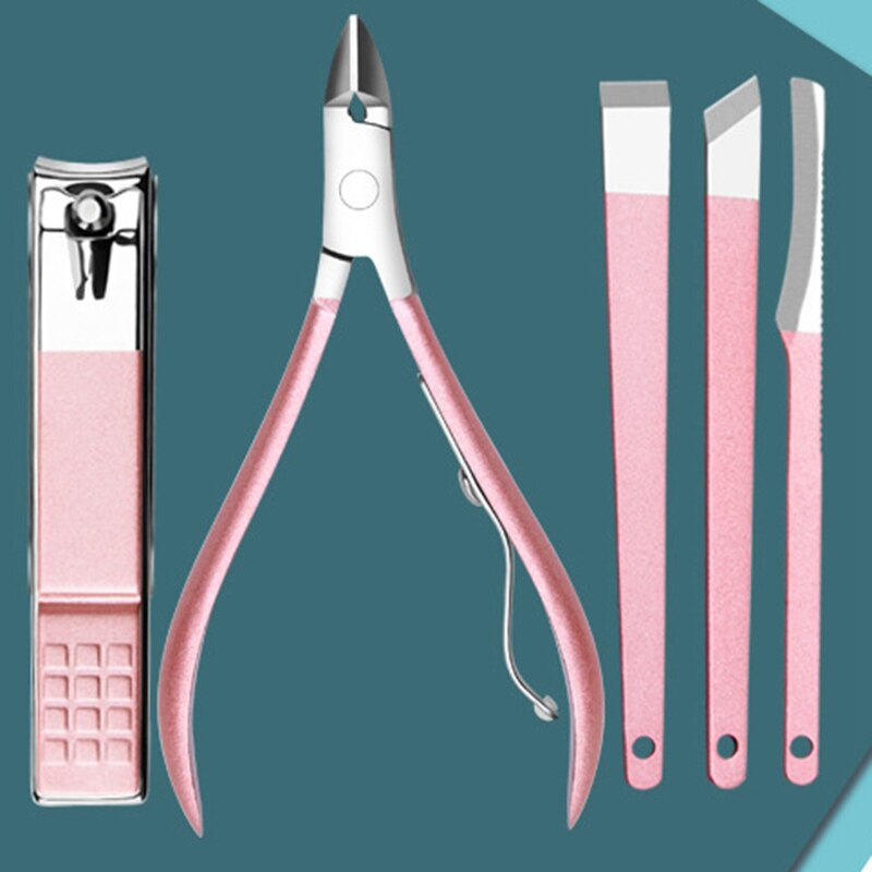 Set Nail Clipper Set Stainless Steel Nail Scissors Pedicure Set Dead Skin Remover Pro Manicure Tools Nail Supplies