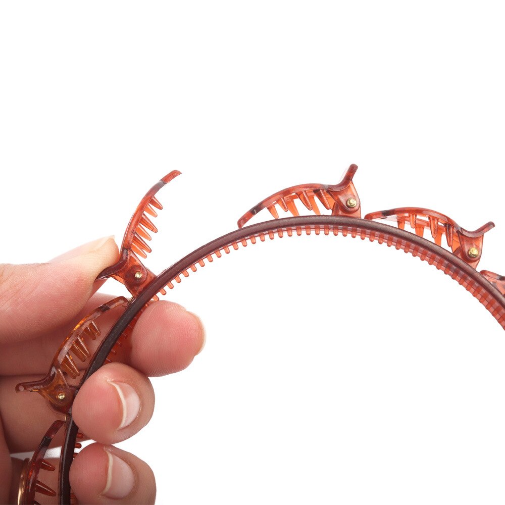 Unisex alice haarband hoofdband mannen vrouwen sport haarband metalen hoepel dubbele pony kapsel haarspeld x'mas