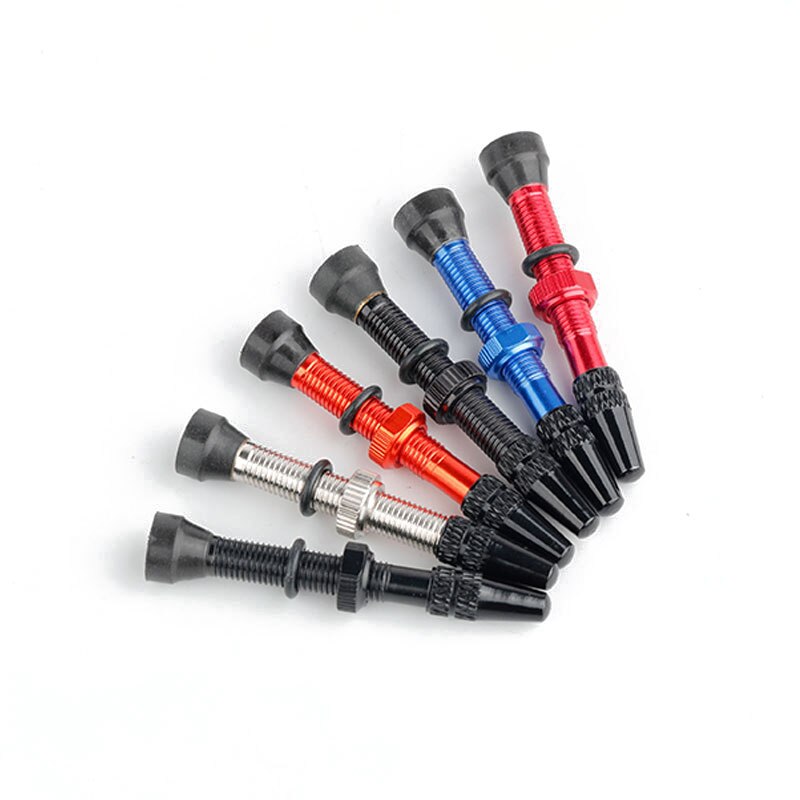 2pcs Bicycle Valve Mountain Road Bike Presta Valve MTB Cycling Accessories Brass Core Alloy Valve 40/60mm for Tubeless Tire