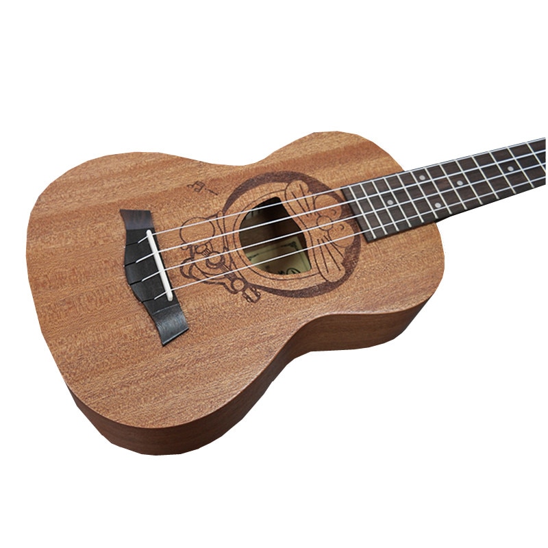 Mini guitare hawaïenne de 23 pouces, 4 cordes, 6 sortes de motifs de dessins animés, pour enfants