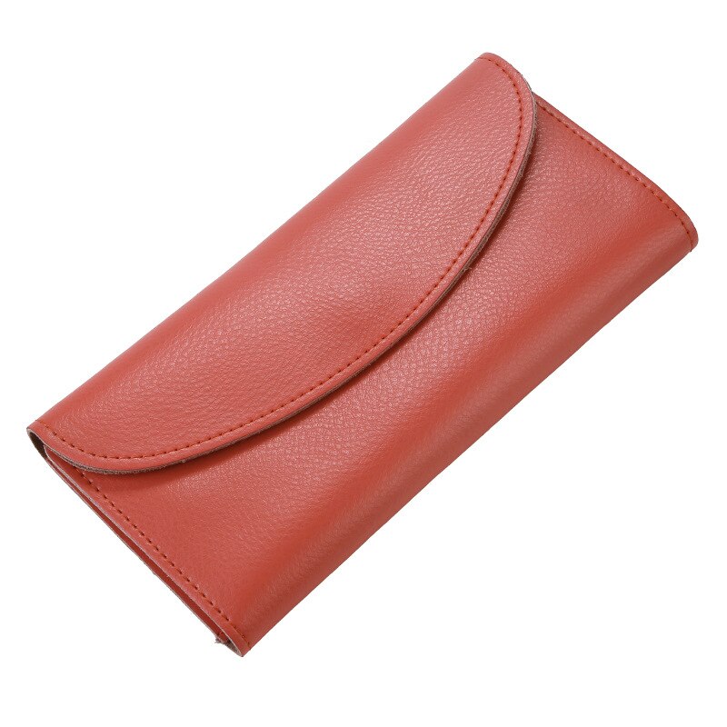 Womens Wallets and Purses Women Wallets Famous Women Wallet Genuine Leather Long Wallet Cow Leather Wallet Men: Watermelon Red