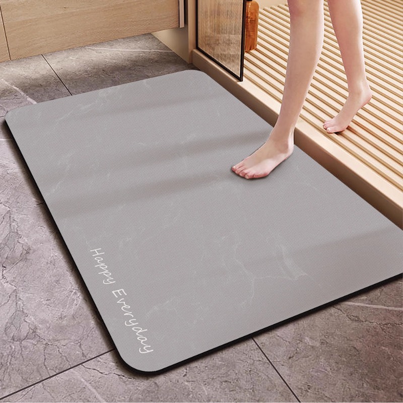 Alfombra de suelo de baño wabi, alfombra de suelo de inodoro de viento, estera absorbente fuerte de barro de diatomeas, alfombra antideslizante para puerta de baño: 40x120 cm / Verde claro