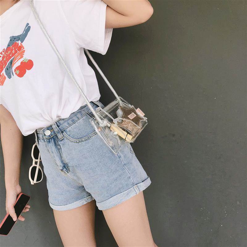 ZA Jelly Kids Bag Girls Transparent Star Plastic TPU Material Messenger Bag Lady Shoulder Bag