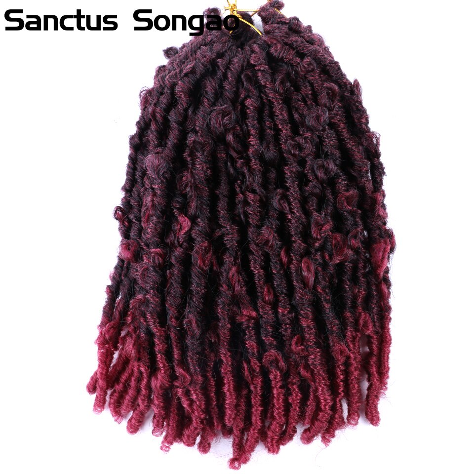 Butterfly Locs 24 Inch Pre Looped Butterfly Distressed Locs Crochet Hair Curly Messy Butterfly Locs Crochet Hair