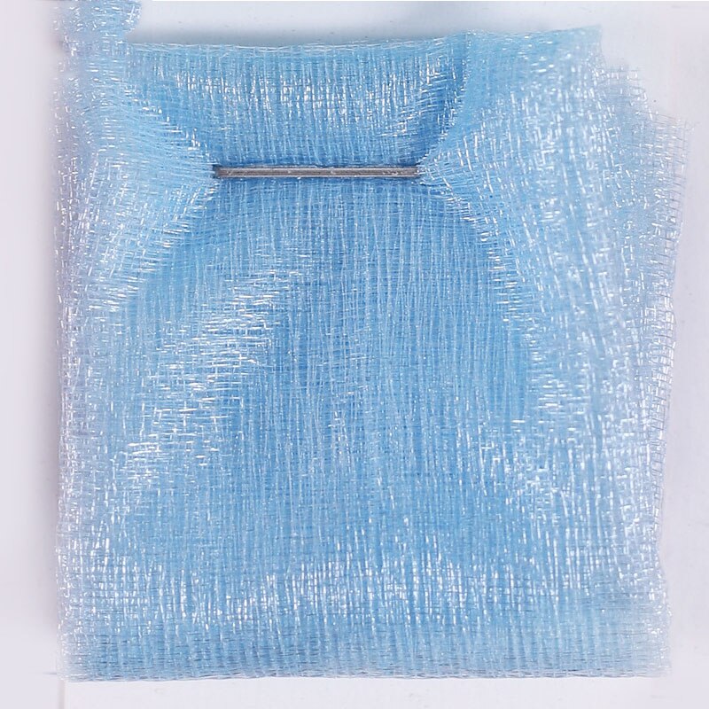 Mariage garn tyll rulle skir kristall organza tyg födelsedag event fest tillbehör för bröllop bakgrund dekoration 48cm*10m: Himmelsblå