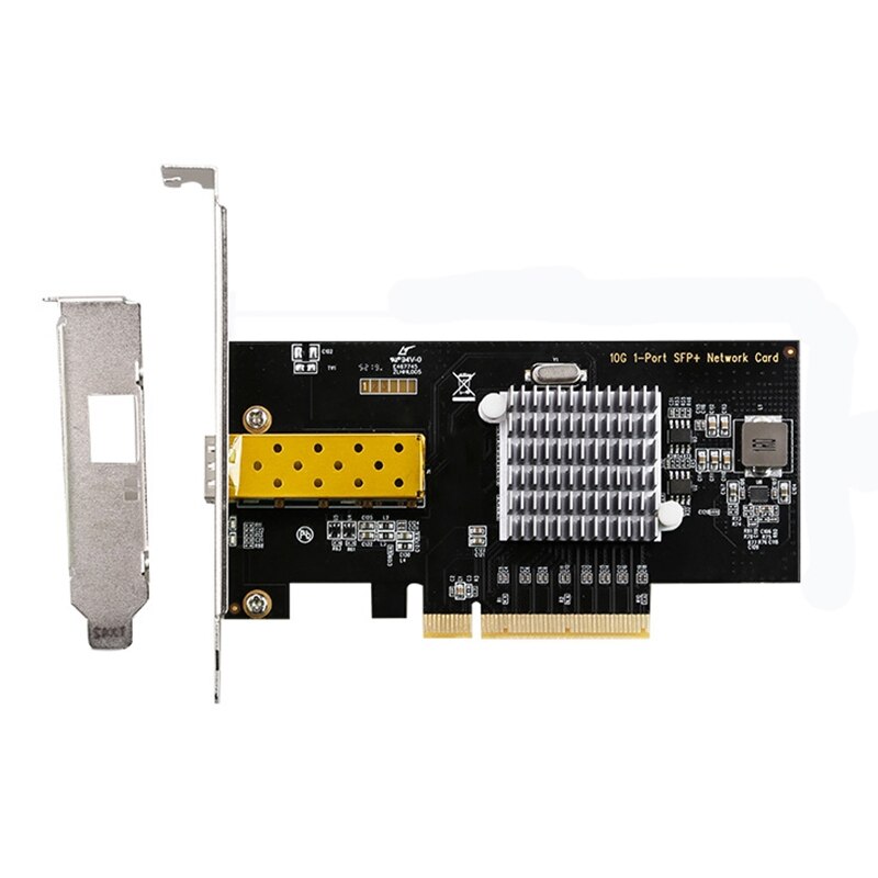 10 Gbps Network Card Single Port SFP Fiber Optic PCI Express Slot Server Network Adapter with 82599 Chipset