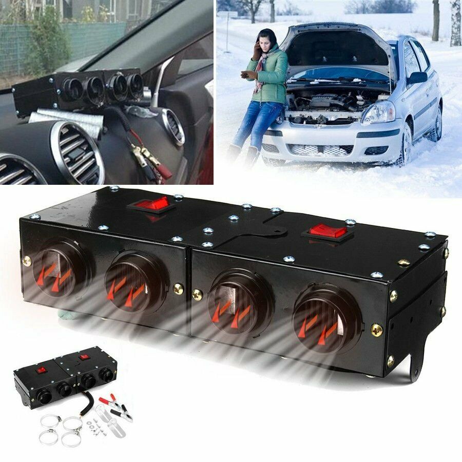 Portable 300W Universal Portable Car Heater 12V Auto Van Heating Air Heater Compact Defroster Demister Car Electric Appliances