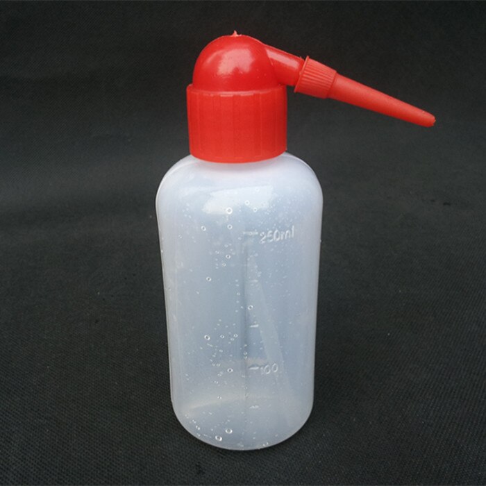 250ml Chemical teaching instrument Plastic bottle Clean the instrument Laboratory use 16cm height