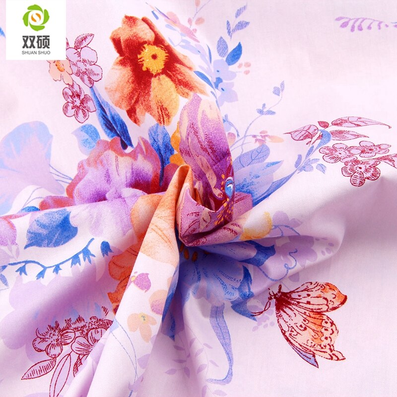 Shuanshuo-tissu fleur de styliste Tilda | Patchwork de coton pour la couture en lot, vêtements de poupée, bricolage, 40x50CM, lots de 6 pièces