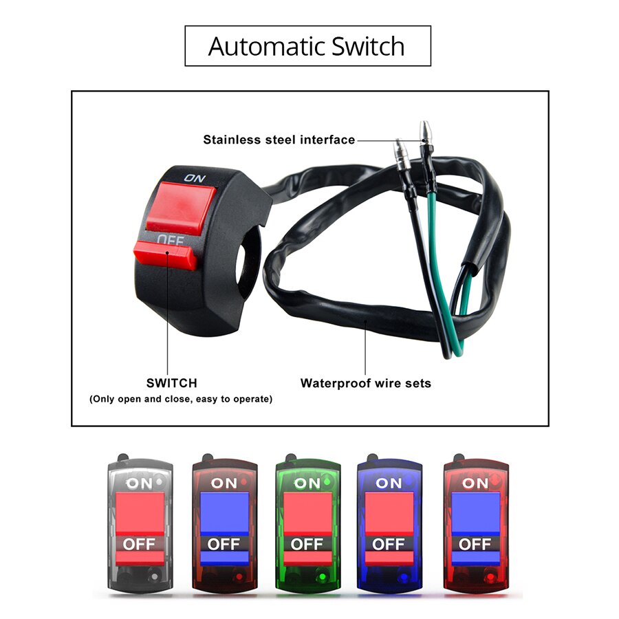 Accessoires de projecteur électrique de moto | Projecteur à Led 12V 6500K 6 Leds, feux de voiture, ampoules lumineuses pour moto tout-terrain