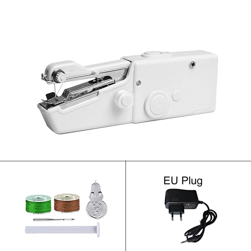 Portable mini manual sewing machine, household hand-held sewing machine, electric cross stitch kit for R sewing: Set 1