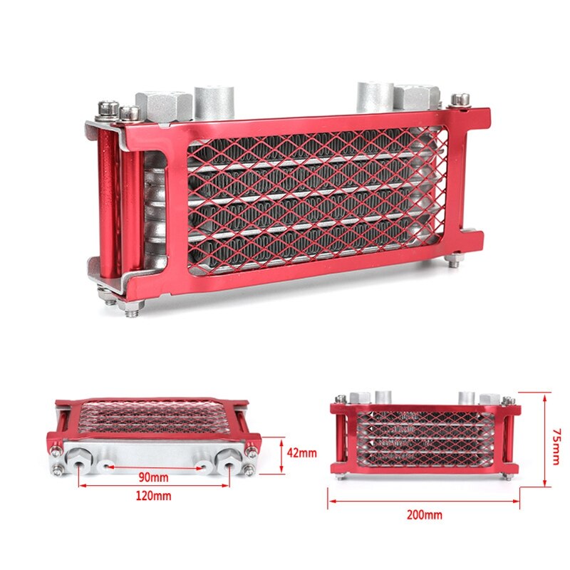 Radiateur d'huile moteur moto pour Loncin Zongshen Lifan Shineray Yinxiang Kayo Bosuer Xmoto 50CC 70CC 90CC 110CC
