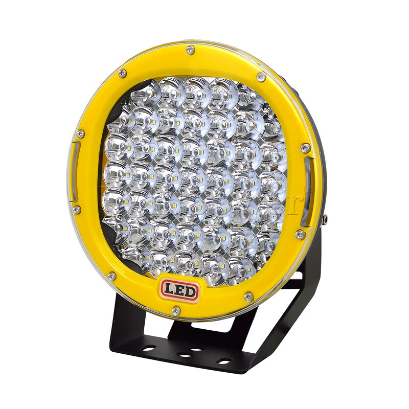Faros delanteros redondos para coche, focos de 9 pulgadas para camioneta todoterreno, luz LED antiniebla, para Ford JK Jeep Wrangler Chevy 4runner 4x4, 1 Uds.: Model A Yellow 1pcs