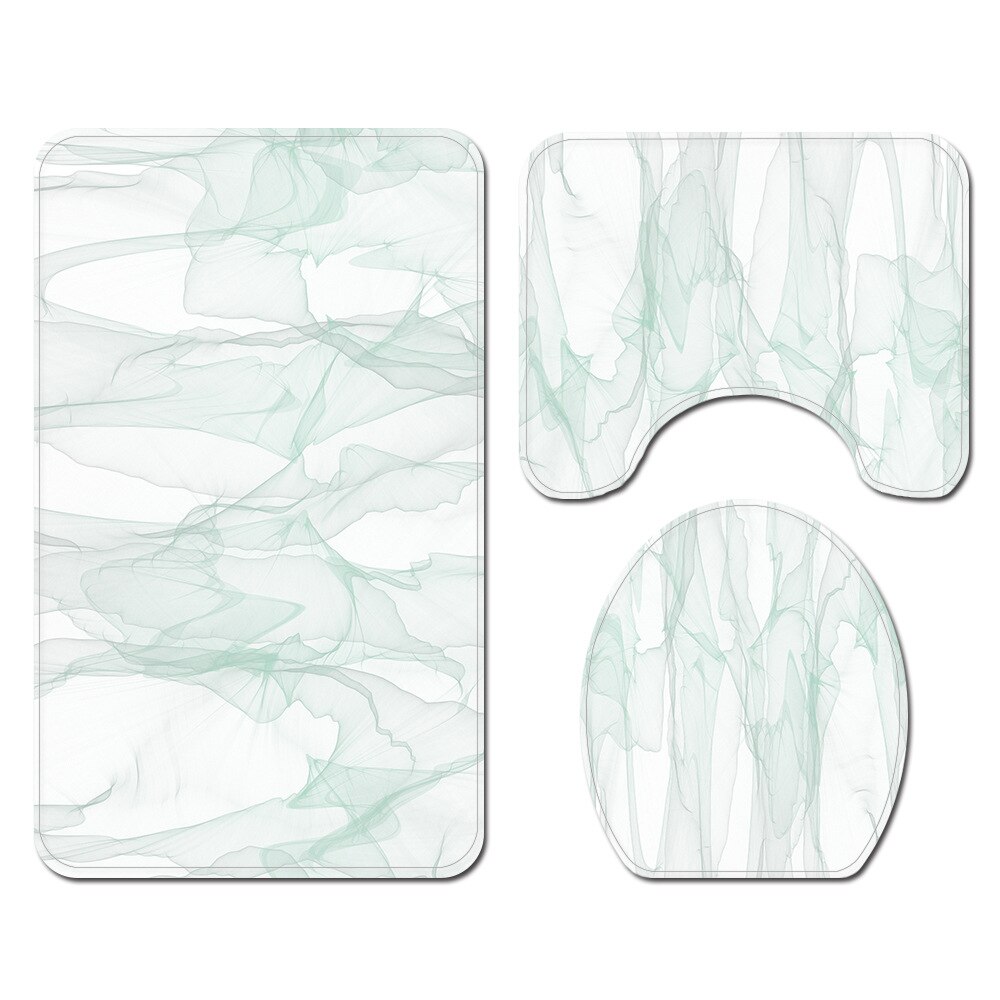 Eenvoudige Geometrische Badmat Douche Decoratie Badtapijten Badkamer Badmat En Douchegordijn Set Dot Gedrukt Wc Matten: Bath Mats-486