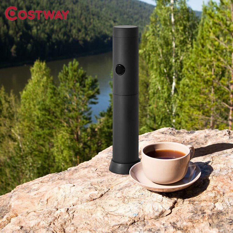 Vaporizador de leche eléctrico automático de mano COSTWAY, fabricante de espuma, batidora de leche y huevos, Espumador de café, portátil, cocina o cafetería, herramienta batidora