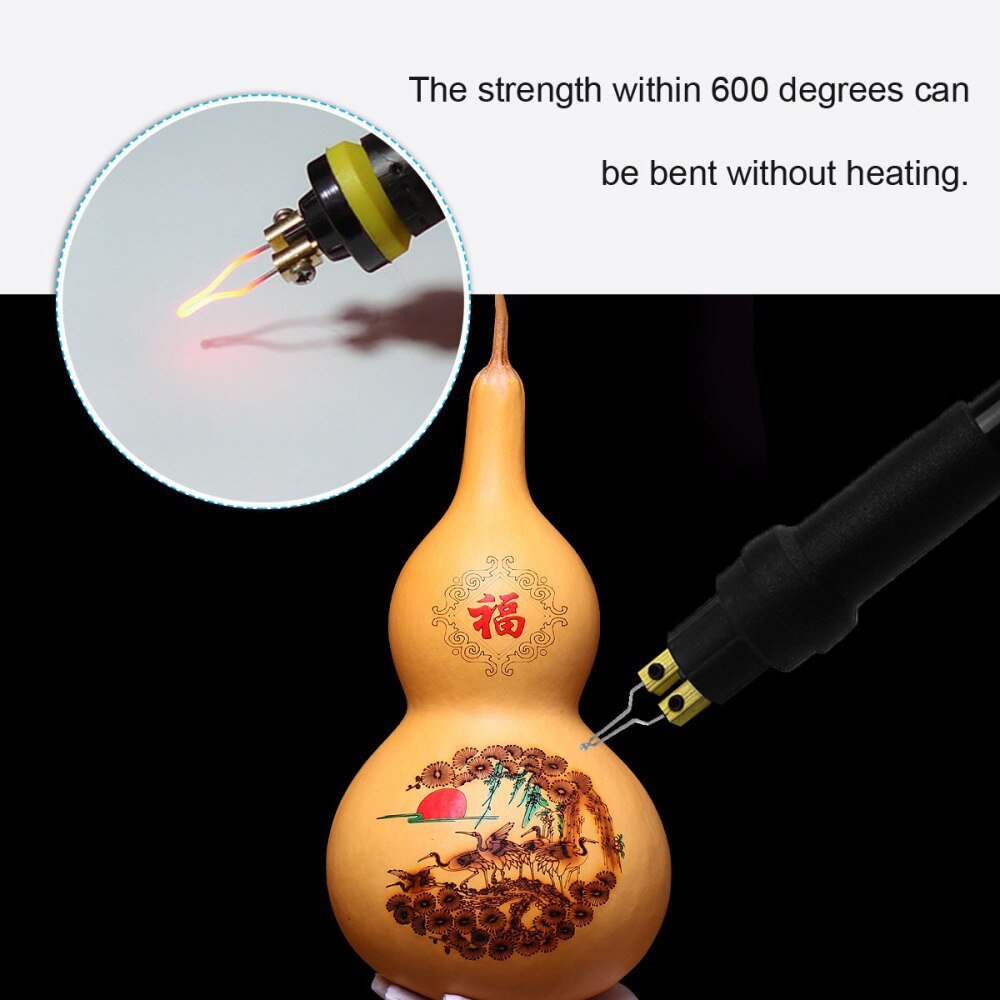 9 sztuk 1mm pirografia drut porady stalówki zestaw maszyna robić spalania drewna maszyna robić pirografii wysokiej impedancji porady