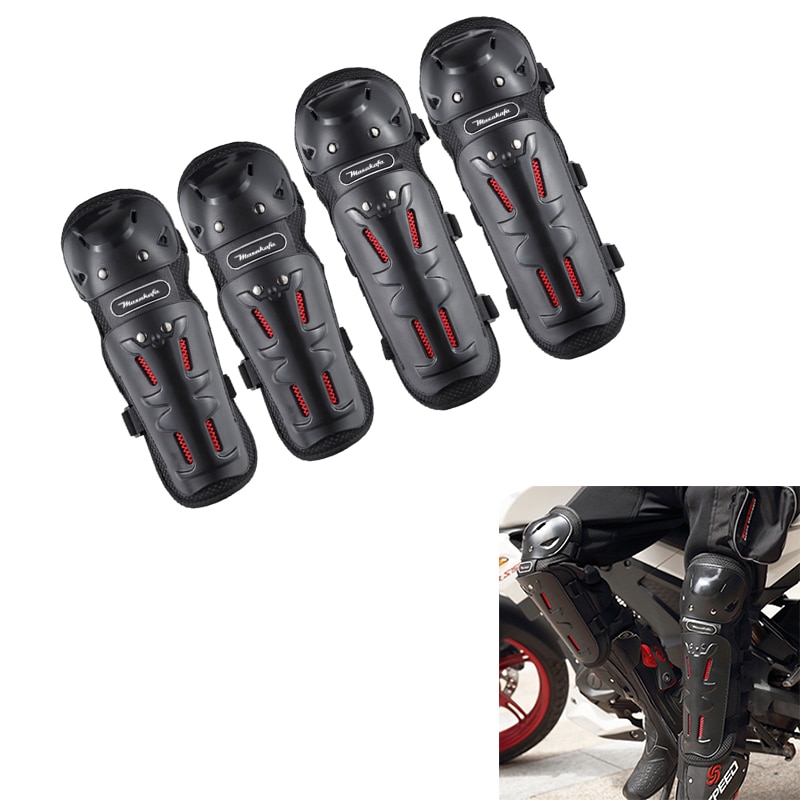 4x Motorfiets Elleboog Knie Pad Brace Motocross Protector Gear Guard