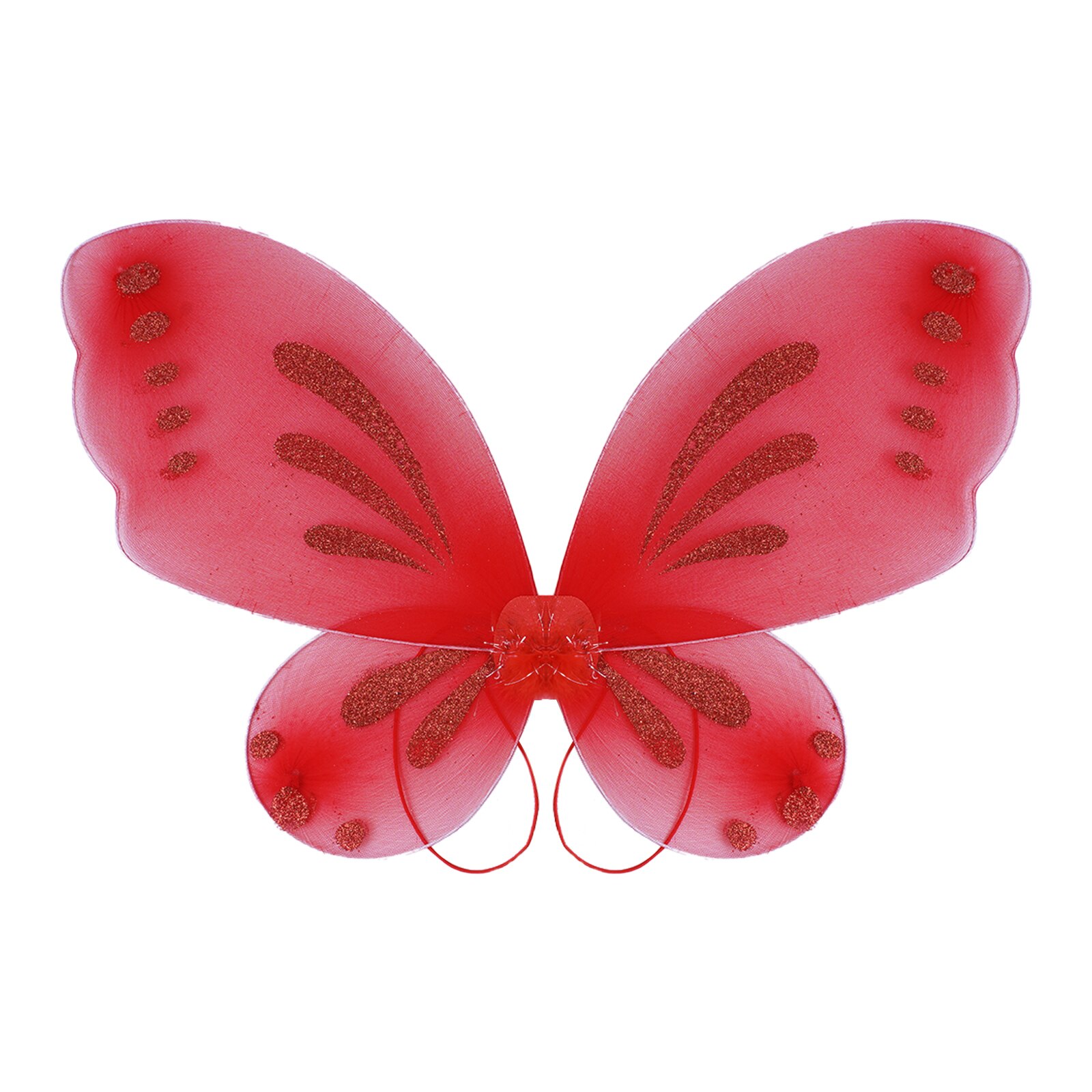 Kids Girls Photography Props Butterfly Style Wings Halloween Cosplay Costume Accessory Carnival Party Performance Angel Wings: Red