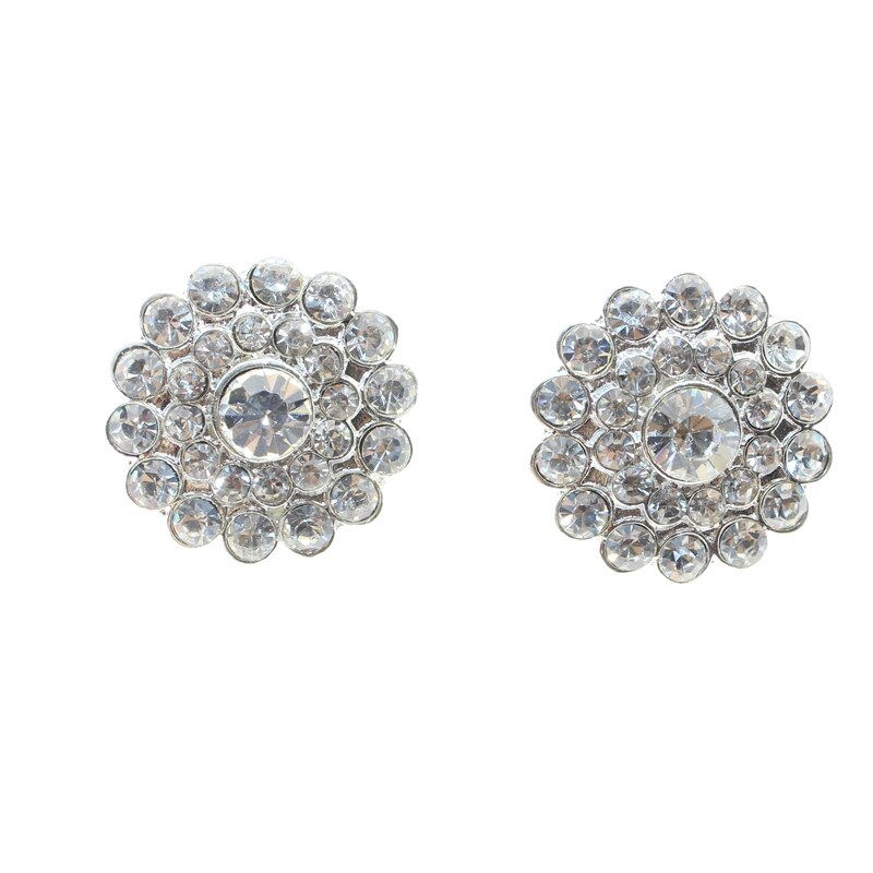10pcs/set 22mm Flatback Rhinestone Buttons DIY hair accessories Wedding Invitation Card Dexoration Shiny Buckle