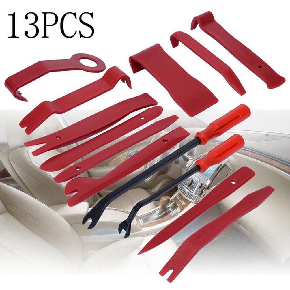 13 st / set plastbändningsverktyg trim instrumentpanel dörrklämpanel borttagning installatör öppningsreparationsverktyg för pc-telefon demontering set