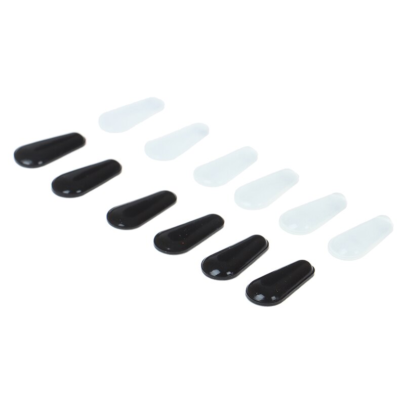 10 Paar Black Clear Water Siliconen Antislip Neus Pads Voor Bril