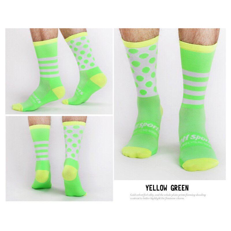 Cycling Socks Cycling Sports Socks Running Skateboard In-tube Breathable Compression Men Women Wear-resistant: 2 / L