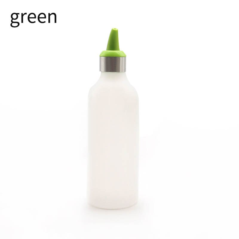 Botellas portátiles de plástico para condimentos, botellas de aceite vinagre, kétchup, herramientas de cocina para barbacoa, dispensador de utensilios de cocina: green