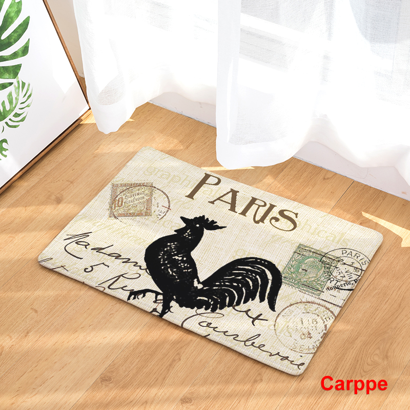 Anti Slip Floor Carpet Mat Chicken Animal Pattern Print Doormat for Bathroom Kitchen Entrance Rugs Home Decoration 40x60 50x80cm