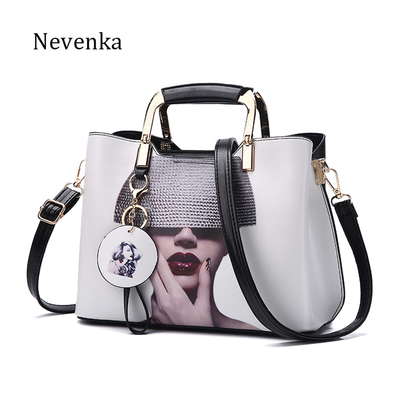 Nevenka Femmes Sac À Main Femme Style Peint Sacs À Bandoulière Fleur Motif Messenger Sacs En Cuir décontracté Fourre-Tout Sac de Soirée: 2