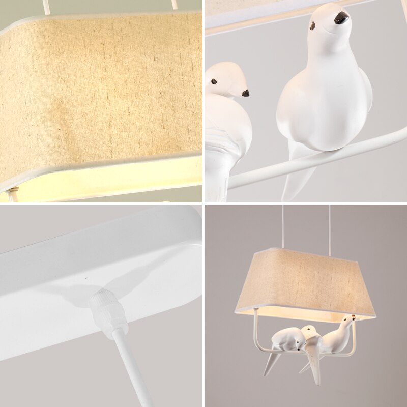 Søde børn lysekrone lysekroner stue loft lysekroner stof lysekrone belysning soveværelse led lys dekoration lampe