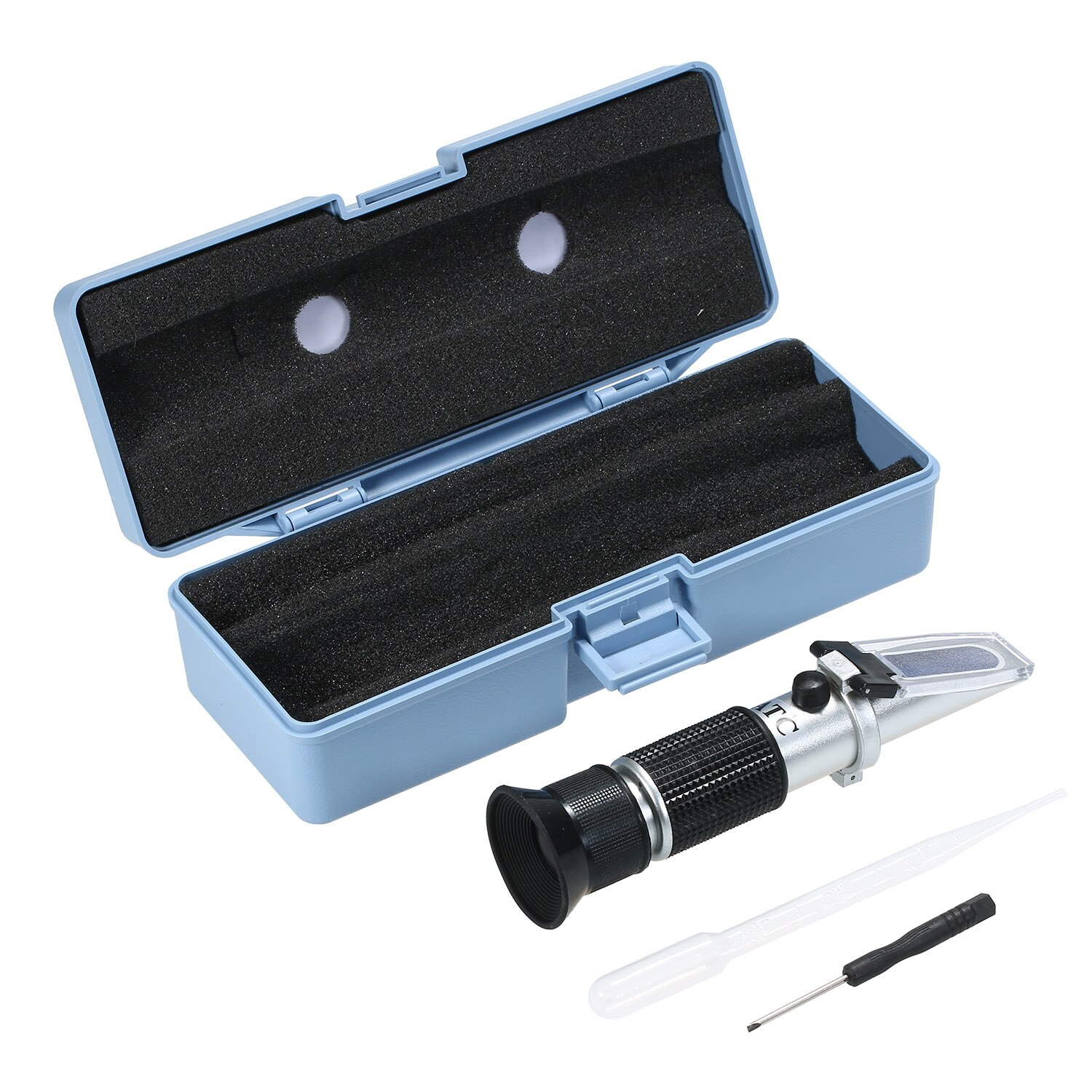 Handheld Alcohol Meter Portable Grape Brix ATC Refractometer Densimeter Optical Beverages Sugar Concentration Tester