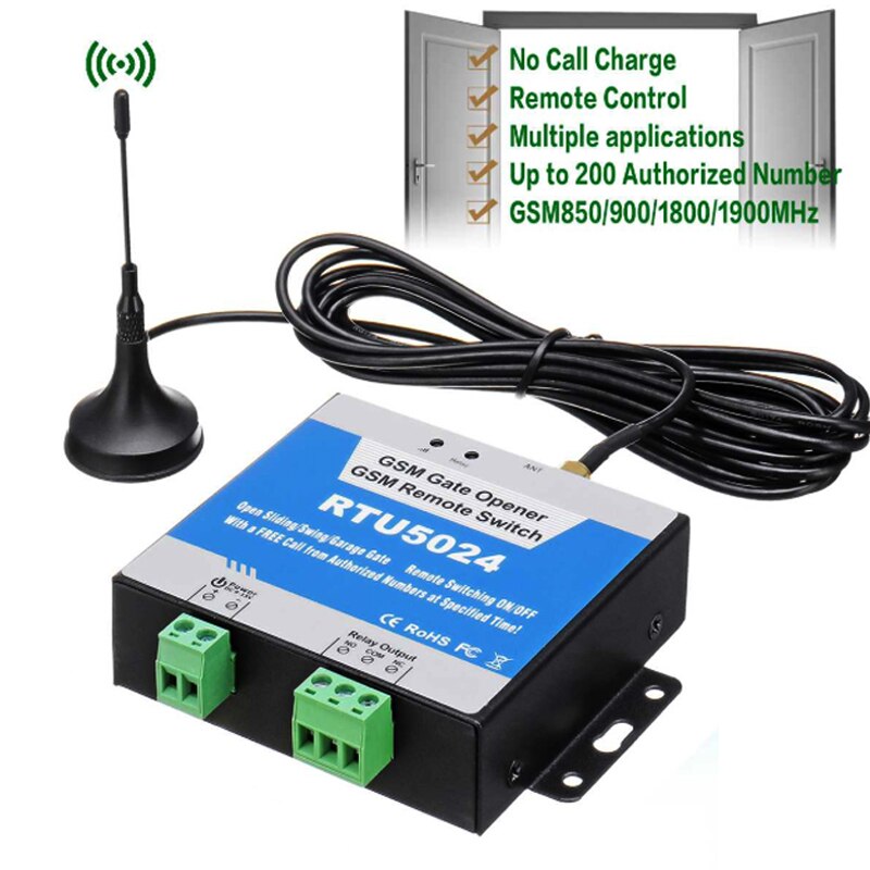 RTU5024 gsm relay sms call remote controller gsm gate opener switch for control home appliance ( RTU 5024 ) parking systems