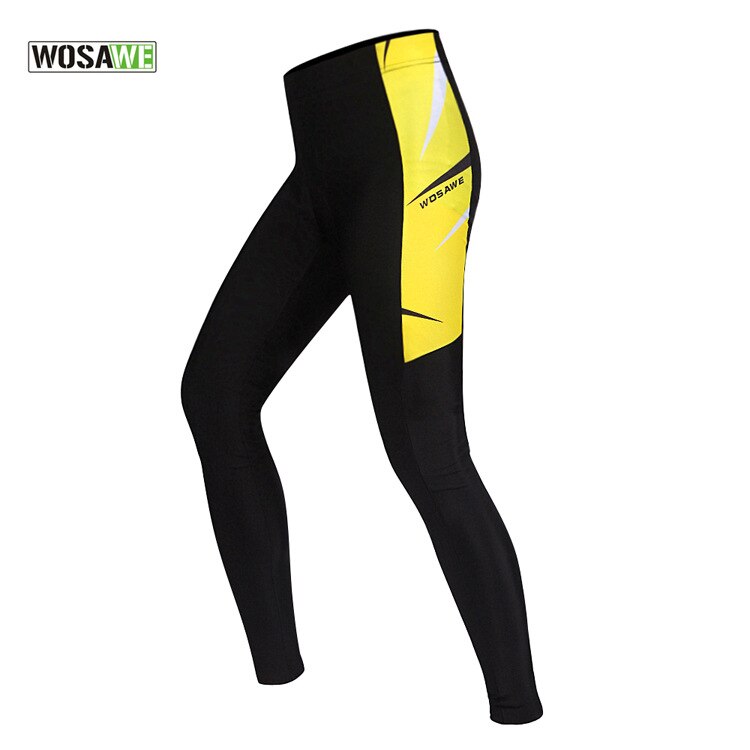 Wosawe lycra fiets motorbroek ademend gel gevoerde fietsbroeken leggings fietsbroeken mtb mountainbike broek