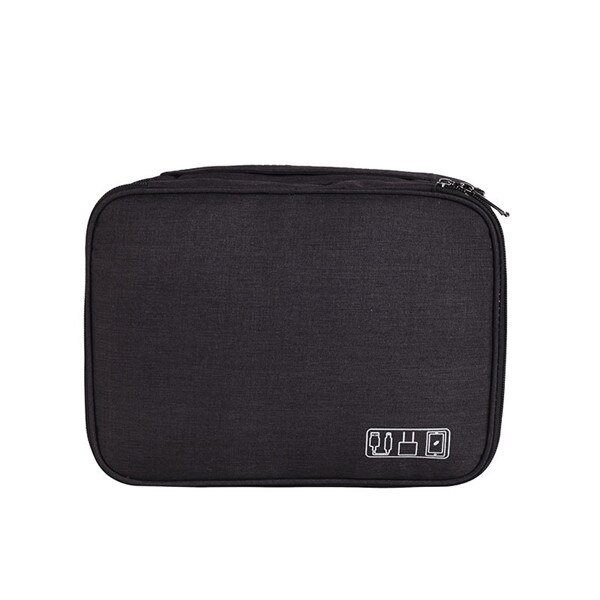 Large Capacity Organizer Bag Travel Cable Storage Multifunction Digital Storage Bag Gadget Organizer Digital Pouch Storage: A-Black