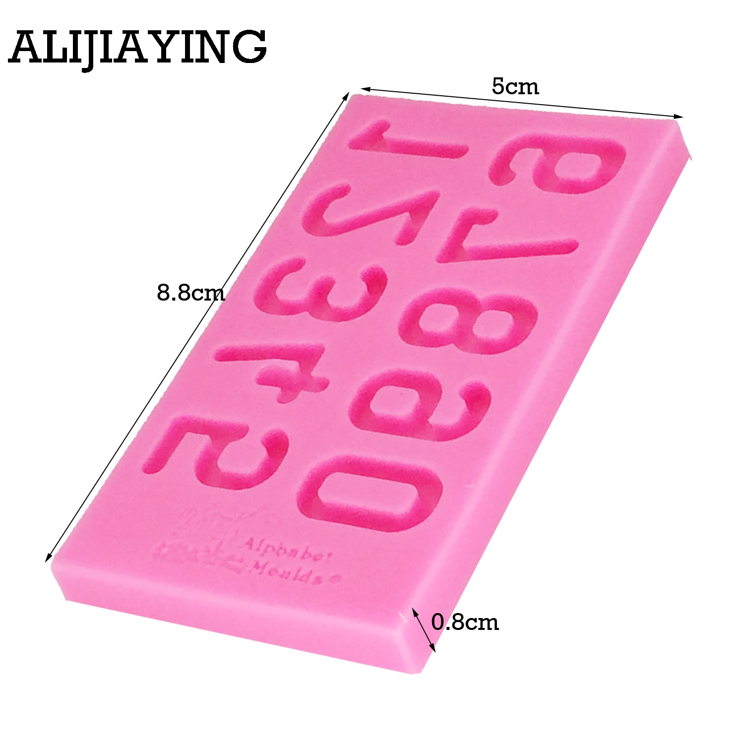 M1190 Nummers Siliconen Fondant Mold Sugarcraft Cake Decorating Gereedschappen Fimo Klei Chocolade Gumpaste Mallen