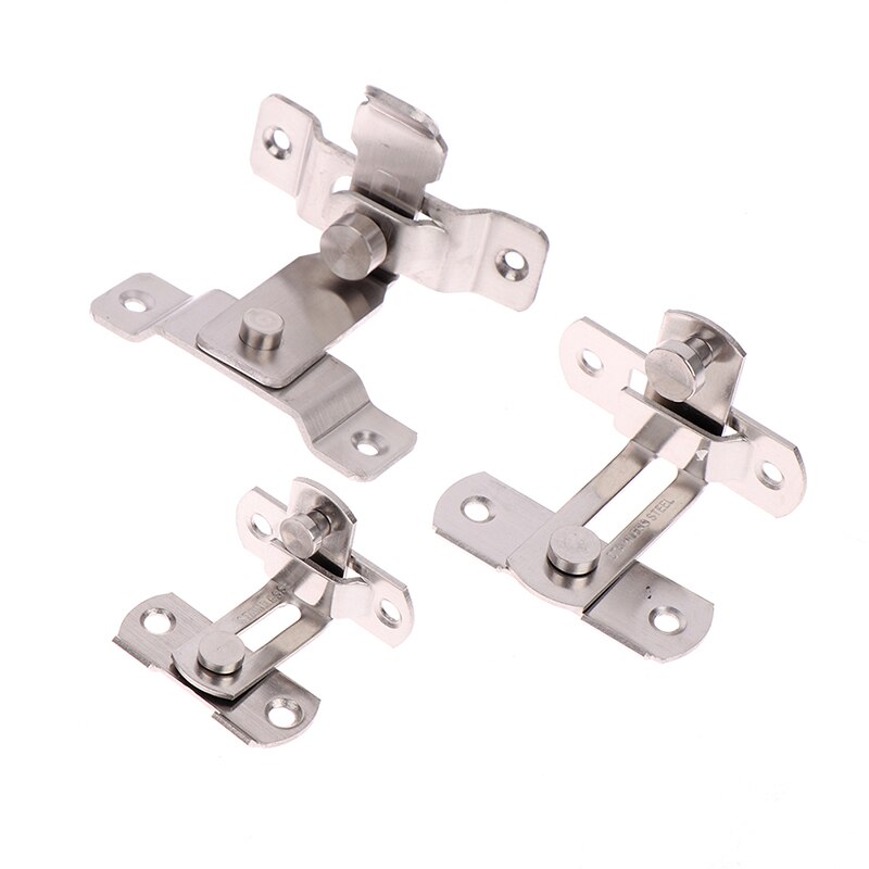 90 Degree Right Angle Door Latch Hasp Bending Latch Barrel Bolt with Screws for Doors Buckle Bolt Sliding Lock