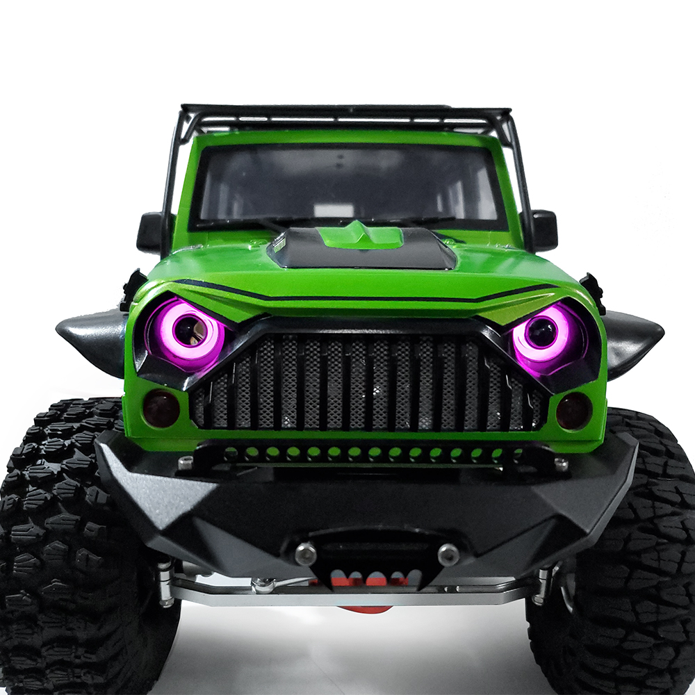 AXSPEED RC coche luz LED Ojos de Ángel y demonio faro 4,2 v-6v 10mm/13mm/17mm/22mm para 1:10 RC Rock Crawler Axial SCX10