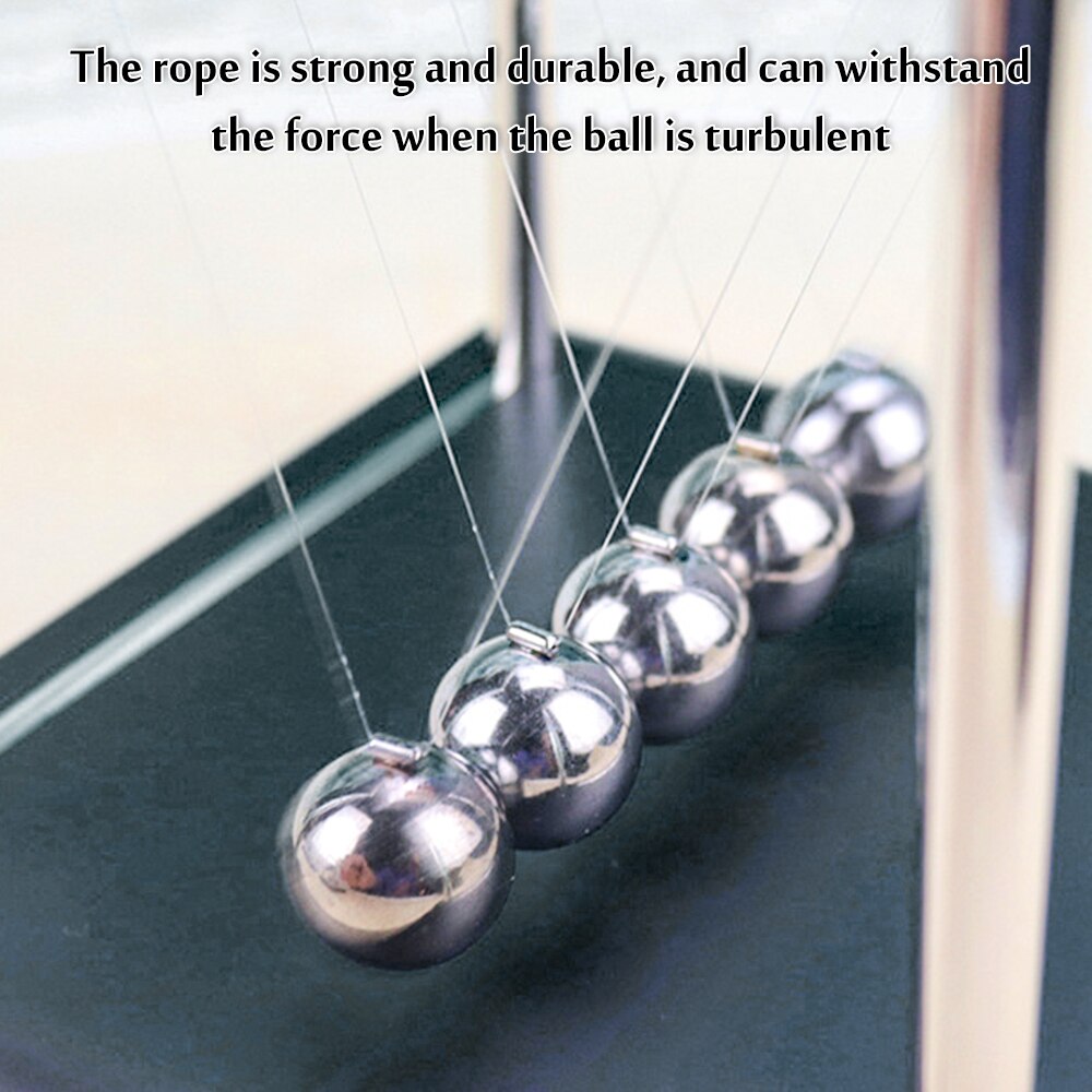 Newton'S Cradle, Simple Metal Balance Ball Desk Toy Newtons Cradle Steel Balance Ball Physics Science Pendulum Ball
