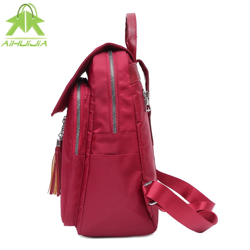 Mochila con flecos a la para mujer, nueva Oxford, mochilas de viaje impermeables para adolescentes y estudiantes,