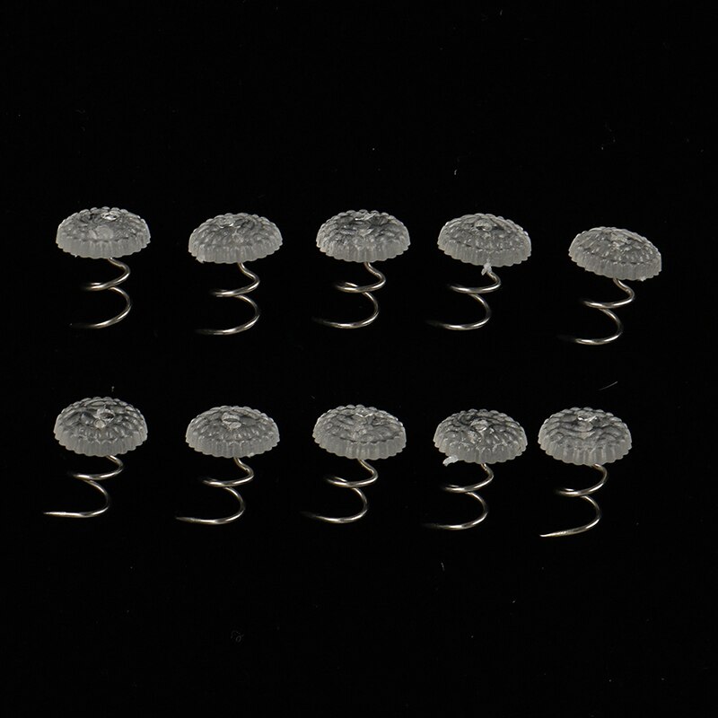 10pcs Clear Head Nickel Plated Steel Fixed Screw Upholstery Twist Pins Sofa Couch Chair Craft Twist Pins Car Drapery Accessories