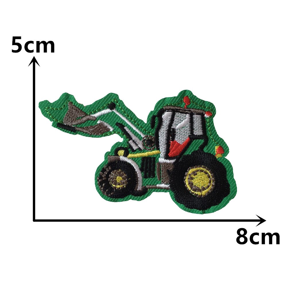 Fashion Cartoon Car łatka naszywka najnowsza termoprzylepna łatka haft szycie ubrań DIY odzież prasowanie akcesoria do aplikacji: C6905