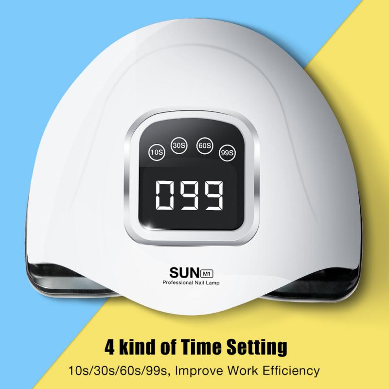 SUN M1-Lámpara de secado rápido para uñas, accesorio para manicura, con 45 LED UV, 168W